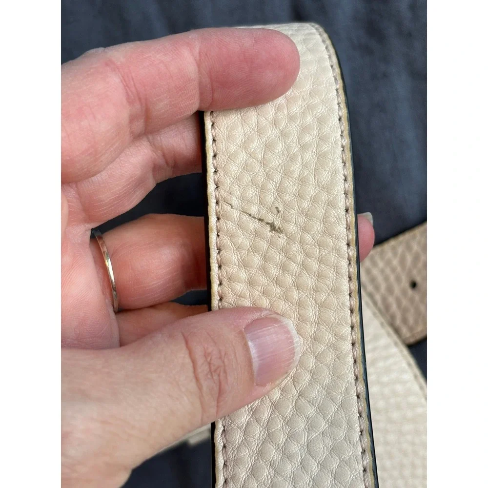 Rebecca Minkoff Pebbled Leather Whipstitched Crossbody Blush Nude Indie Sleaze - Picture 12 of 12